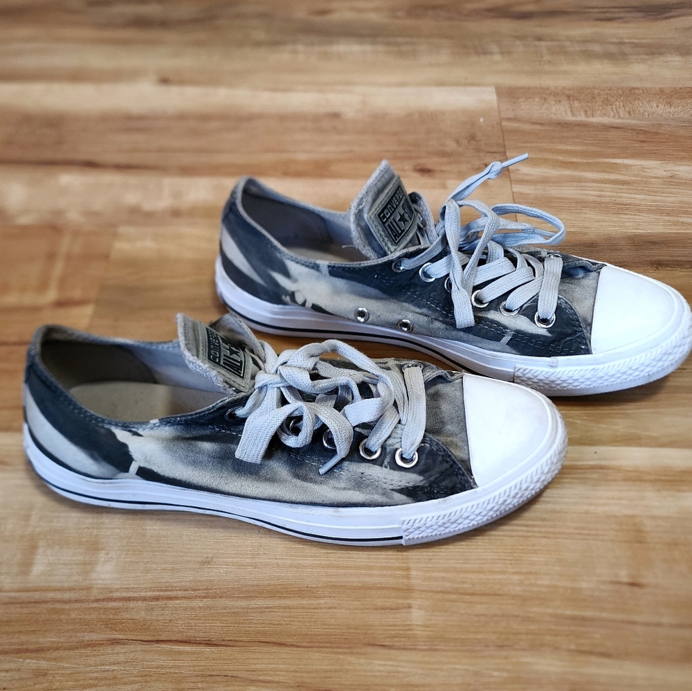 Converse All Star Grey Tie Dye Men's 7 / Women's 9 low tops